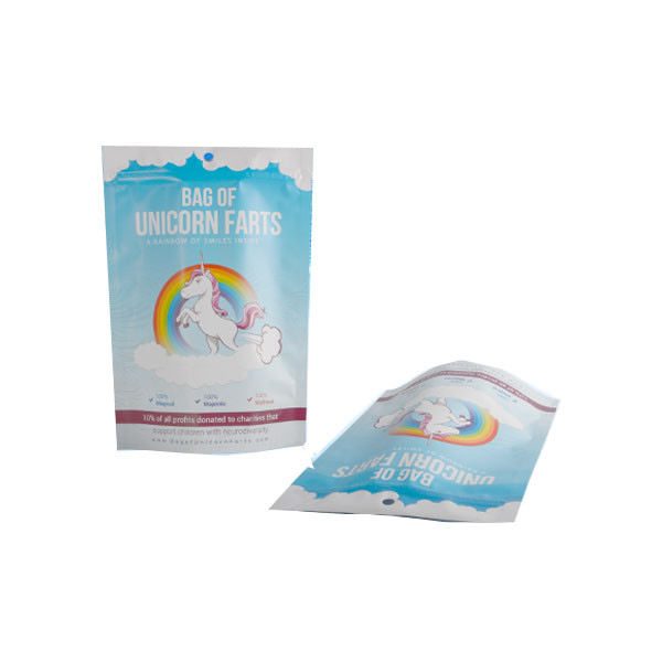 بسته بندی کیسه های آلومینیوم فویل آلومینیومی بسته بندی Ziplock White Blue Shinny