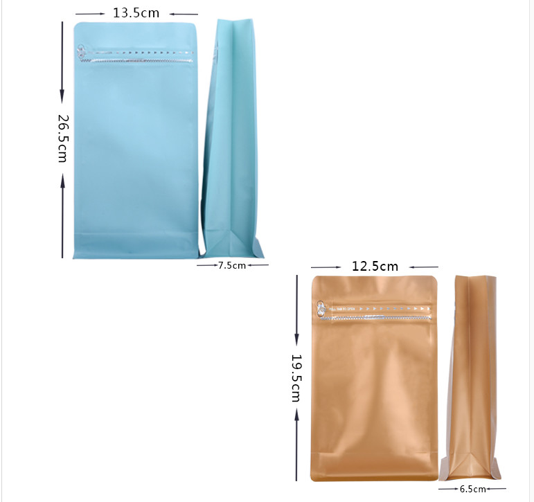 کیسه های پلاستیکی مات قابل استفاده مجدد کیسه های بسته بندی کیسه های برای دانه های قهوه