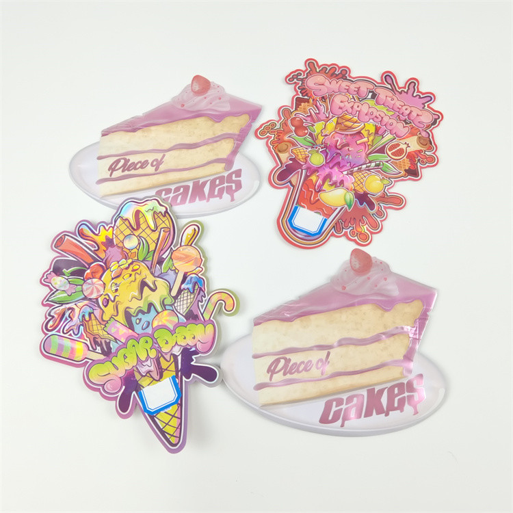 کوله های شکل مخصوص ۳٫۵ گرمی کوکی ها شیرینی های اسنک کیسه های زپ