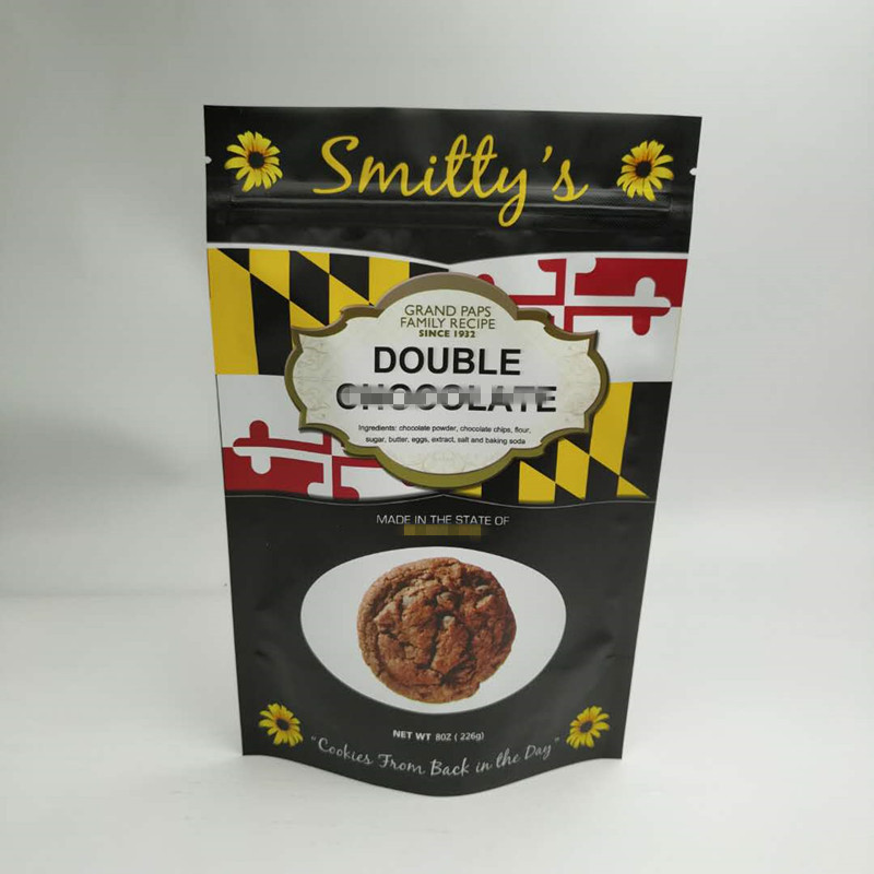 بسته بندی بسته بندی بسته بندی کیسه های بسته بندی سه طرفه مهره های گرد با زیپ