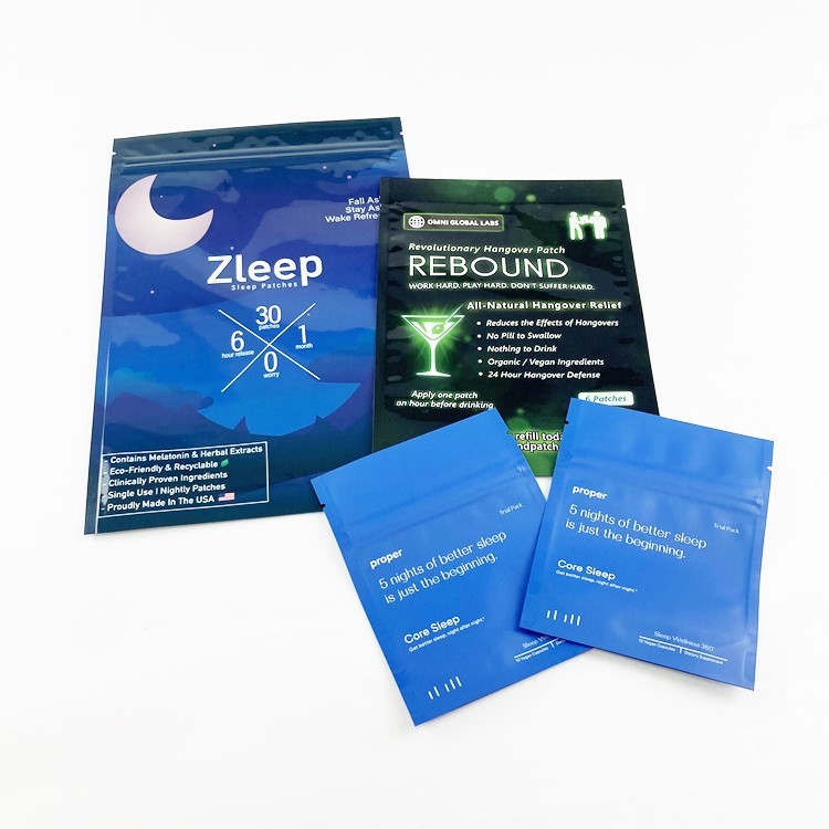 کیسه های کیسه خالی کاغذ کرافت فویل زیست تخریب پذیر نمونه های آرایشی کیسه سه طرفه مهر و موم شده