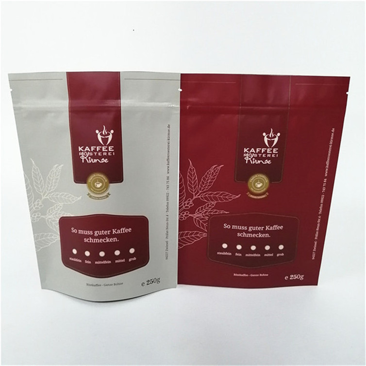 عمده فروشی بازیافت قابل ایستادن Zip Lock Seal Heat Seal کیسه های پلاستیکی برای بسته بندی مواد غذایی