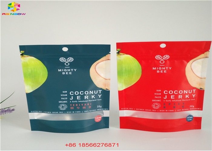 کیسه های آلومینیومی فویل کیسه های پلاستیکی بسته بندی سه طرفه مهر و موم شده با Ziplock بالا