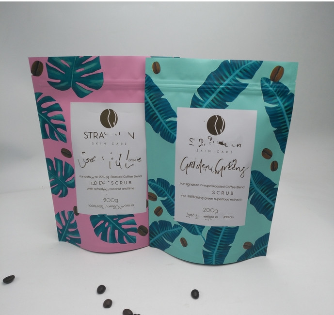 بسته بندی مواد غذایی درجه یک کیسه های کیسه ای پلاستیکی فویل بسته بندی مات برای بسته بندی چای