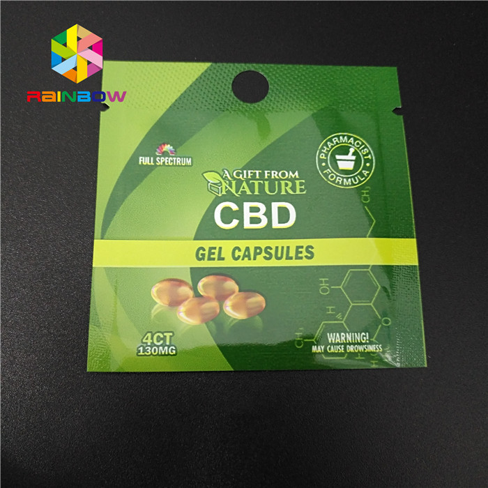 بسته بندی کیسه های پلی کربنات پلاستیکی بسته بندی قابل تعویض Ziplock Mylar CBD بسته بندی علف های هرز