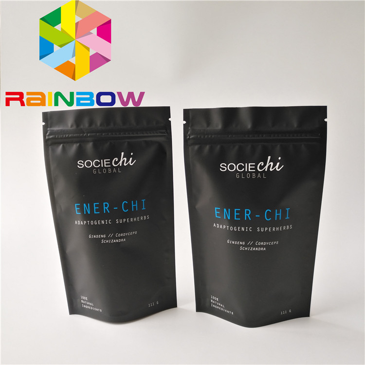 مواد مغناطیسی مواد پایه زیپ کیسه مخروط شکل مورینگا کیسه پودر با فویل خط