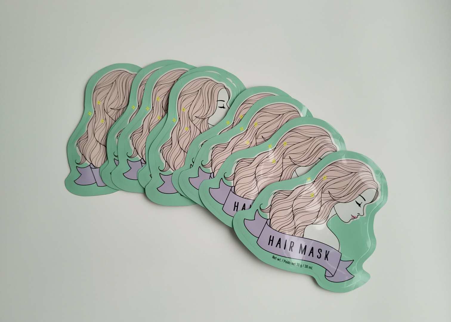 چاپ دیجیتال لوازم آرایشی و بهداشتی بسته بندی بسته بندی ماسک صورت پانچ قابل بازیافت هر اندازه