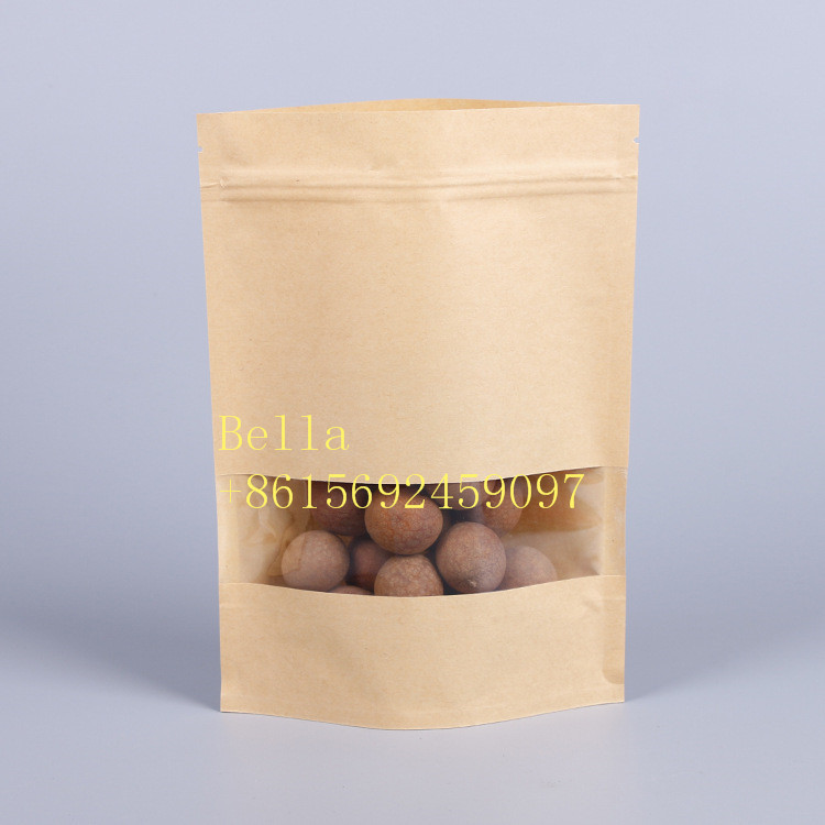 بسته بندی مواد غذایی کیسه های زیپ زیپ، کاغذ کرافت کیسه های آلومینیوم فویل با پنجره