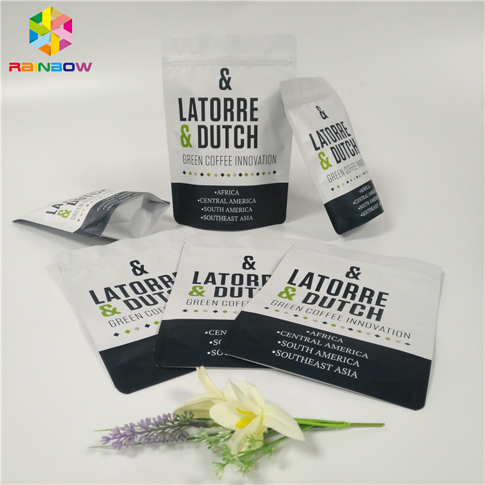 بسته بندی کیسه فویل Ziplock بسته بندی قابل انعطاف کیسه های قهوه کیسه های چند لایه