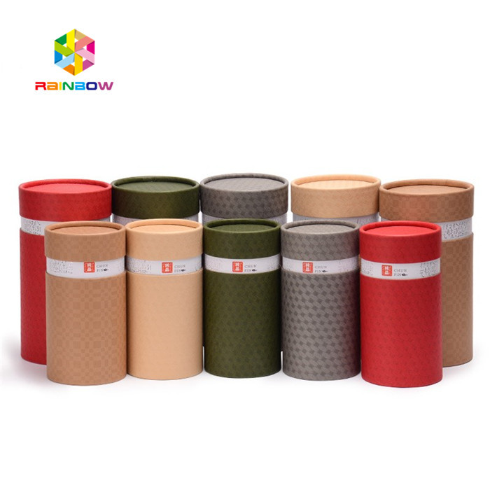 کاغذ بازیافت CBD چاپ شده بطری جعبه کاغذ بسته بندی مقوا لوله کاغذ روکش مواد