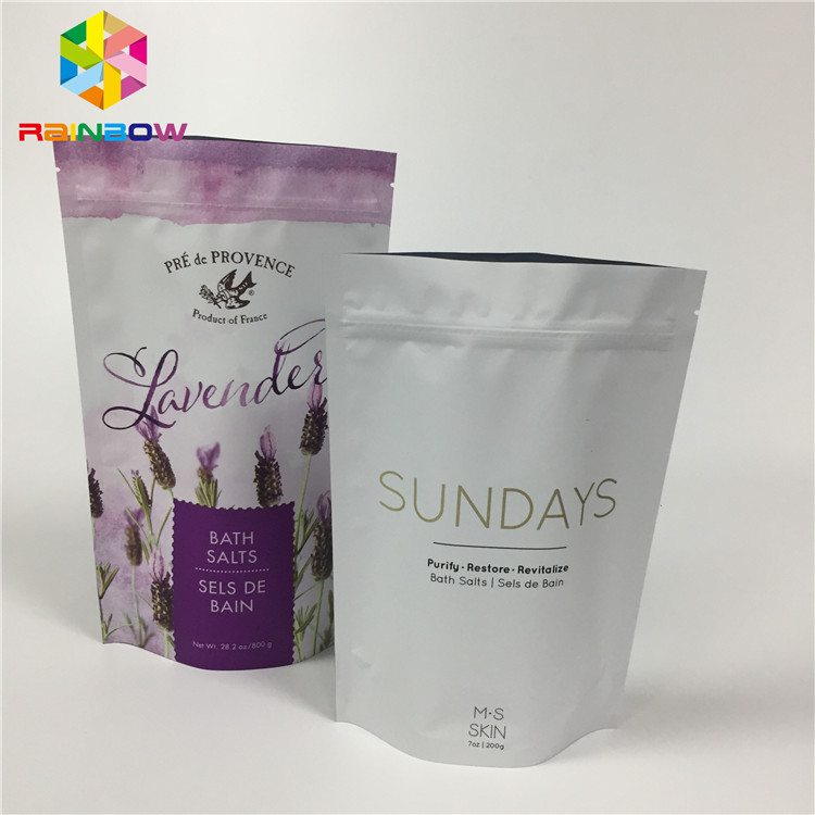 فویل آلومینیوم مات روکش روکش کیسه های زیپ زیپ برای بسته بندی مواد غذایی خشک