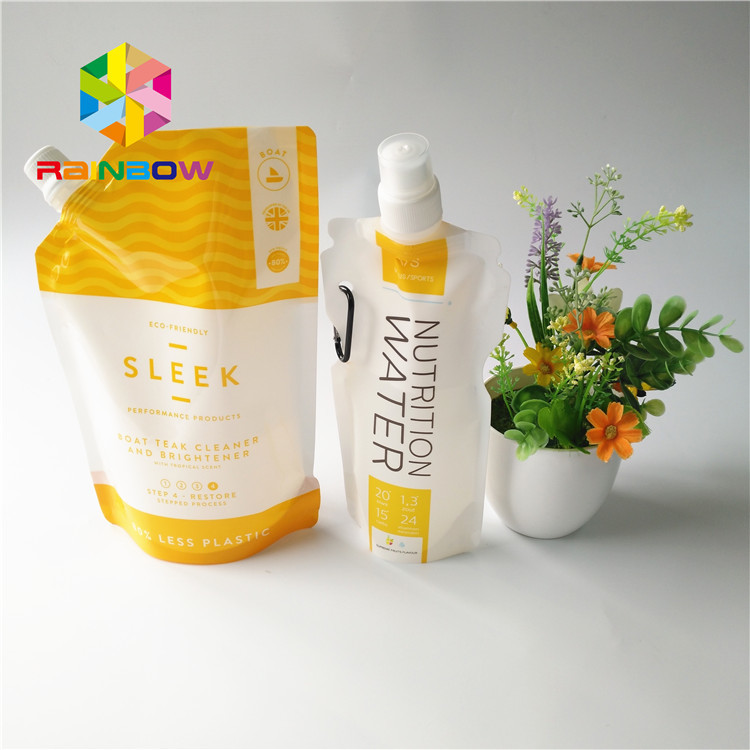 5oz / 7oz بسته بندی کیسه های پلی اتیلن پلاستیکی جعبه نوشیدنی انرژی شفاف Recyclable