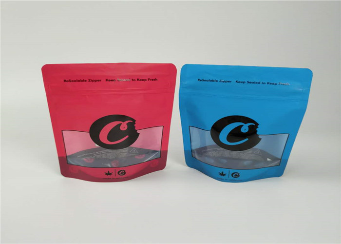 آلومینیوم کیسه های فویل کیسه های پلاستیکی بسته بندی 1LB کوکی ها CBD بسته بندی دود