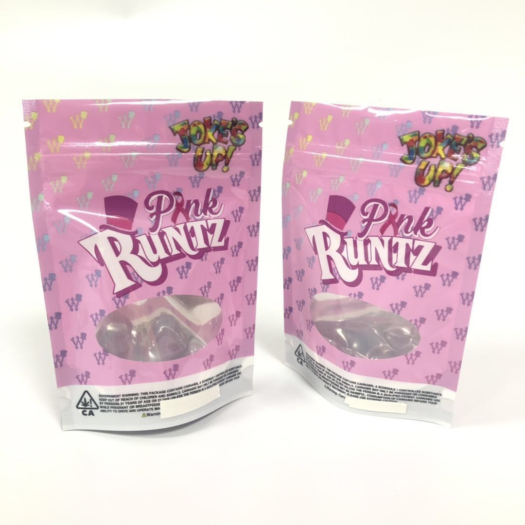 بسته بندی عود کننده گیاهی Mylar بسته بندی Runtz Weed Pack کیسه های آب نبات خنده دار