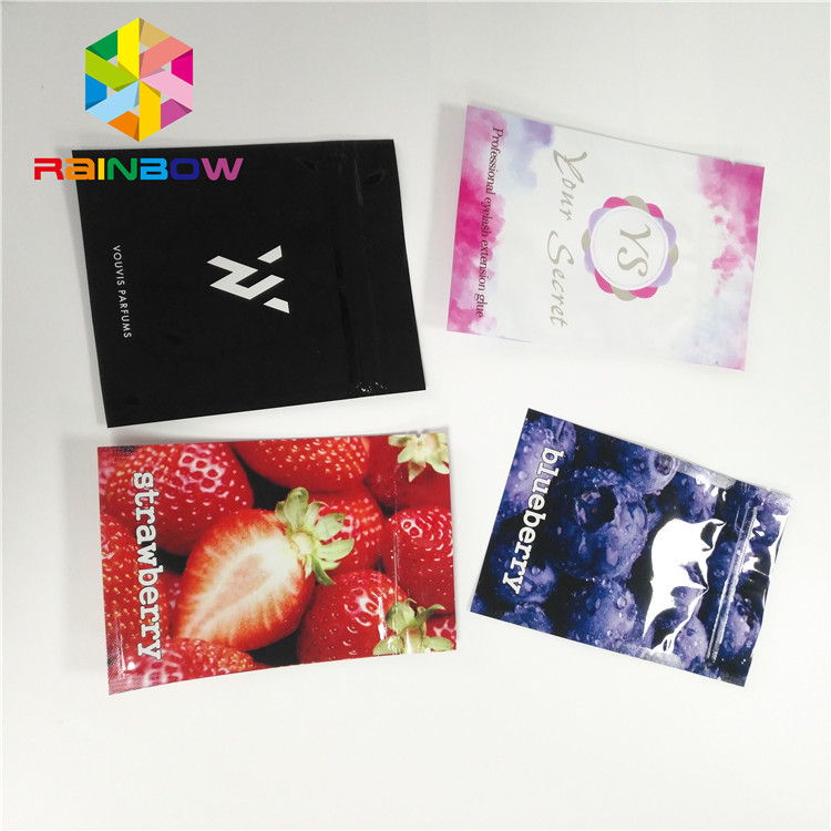 کیسه های بسته بندی شده فویل آلومینیومی فویل بسته بندی سه طرفه مهر و موم برای لوازم آرایشی و بهداشتی بسته