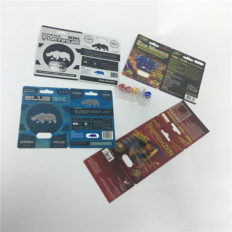 جعبه های بسته بندی بسته بندی بسته قرص کارت پلاستیک 10K قرص ، حکاکی سفارشی