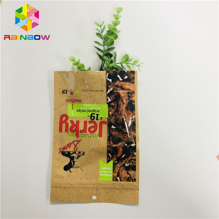 بوی ایستاده کیسه مواد غذایی فویل آلومینیومی اثبات Mylar Jerky / کیسه میوه خشک