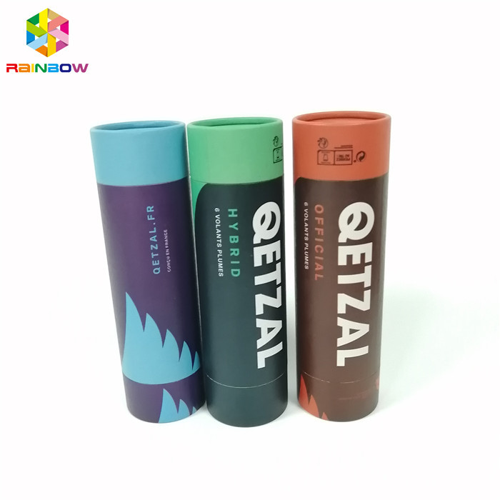 بسته بندی جعبه کاغذ Kraft بسته بندی آرم های گرد شکل چاپ شده برای هدیه / آرایشی و بهداشتی