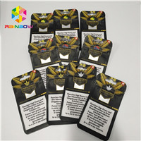 کیسه های ضد فشار بویایی 3.5 گرم قابل حمل K کیسه های ایستاده برای بسته بندی روغن کنف علف های هرز CBD