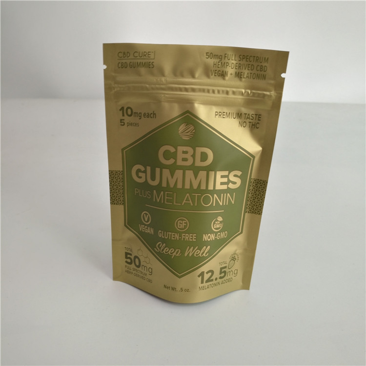 Mylar CBD Oil Swiss Weed Plastic Package Bag بسته بندی قابل استفاده مجدد زیپ برای edibles Cbd Sachet