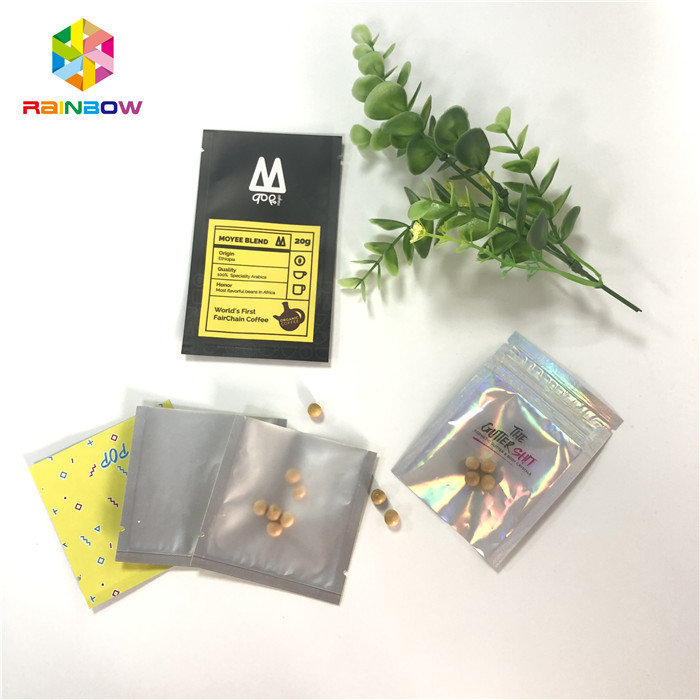 قرص های قرص لوازم آرایشی و بهداشتی بسته بندی شده اثبات بوی بسته بندی Mini 3x5 اینچ با پاک کردن پشت