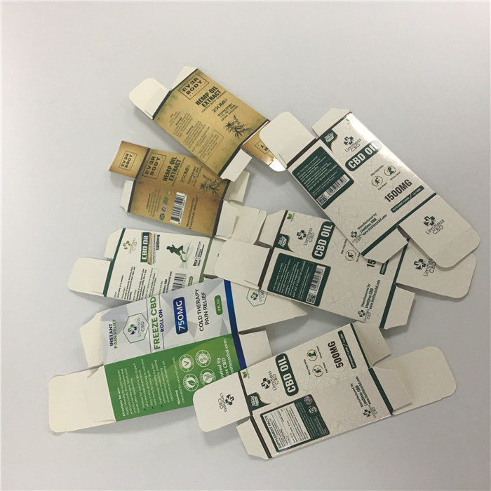 جعبه کاغذ بسته بندی شده بطری روغن ضروری 10ml 30ml بصورت سفارشی چاپ شده