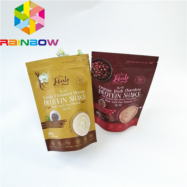 کیسه های کیسه ای کیسه دار Mylar Stand Up Zipper کیسه های بسته بندی قهوه بوی اثبات قابل بازیافت