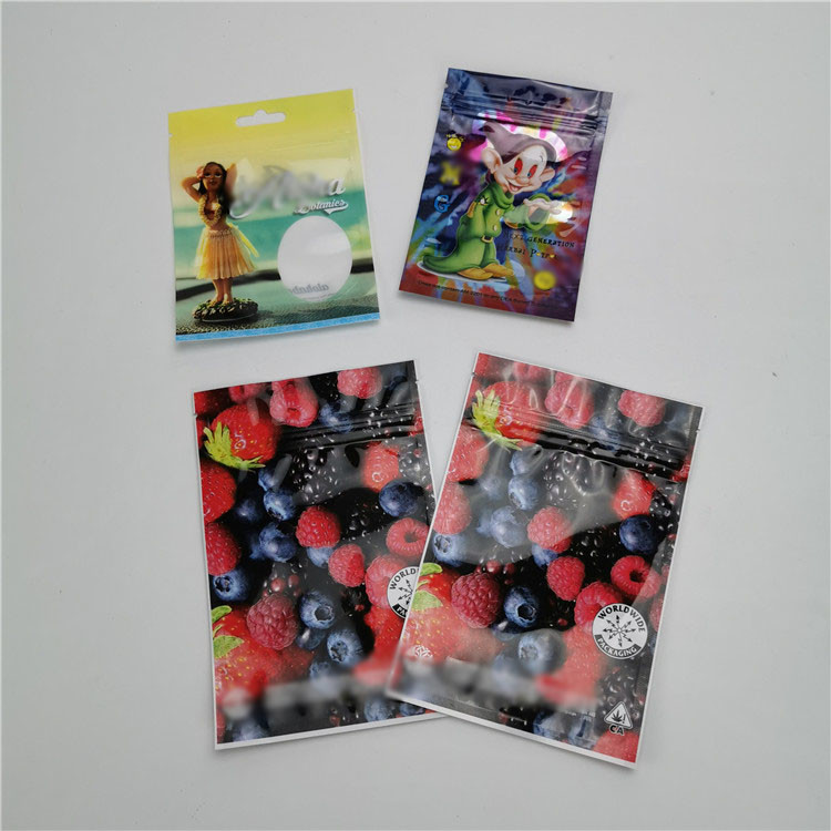 کیسه های پلاستیکی CBD بسته بندی بسته بندی فویل آلومینیومی ایستاده کودک کیسه های Ziplock اثبات کودک