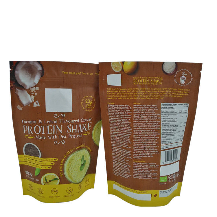 کیسه کیسه زیپ فویل آلومینیومی برای بسته بندی پودر