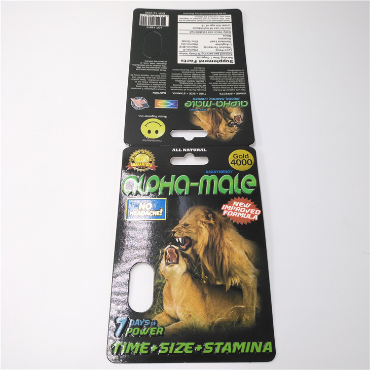 کارت بسته بندی کاغذ پلاستیکی قرص های سفارشی CMYK Color