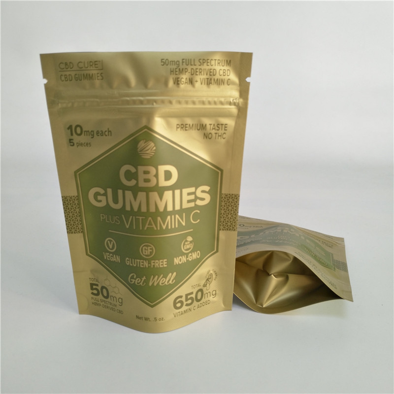 چاپ دیجیتالی مات ایستاده طلای مات کیسه ای کوچک ضد گلوله ضد علف های هرز