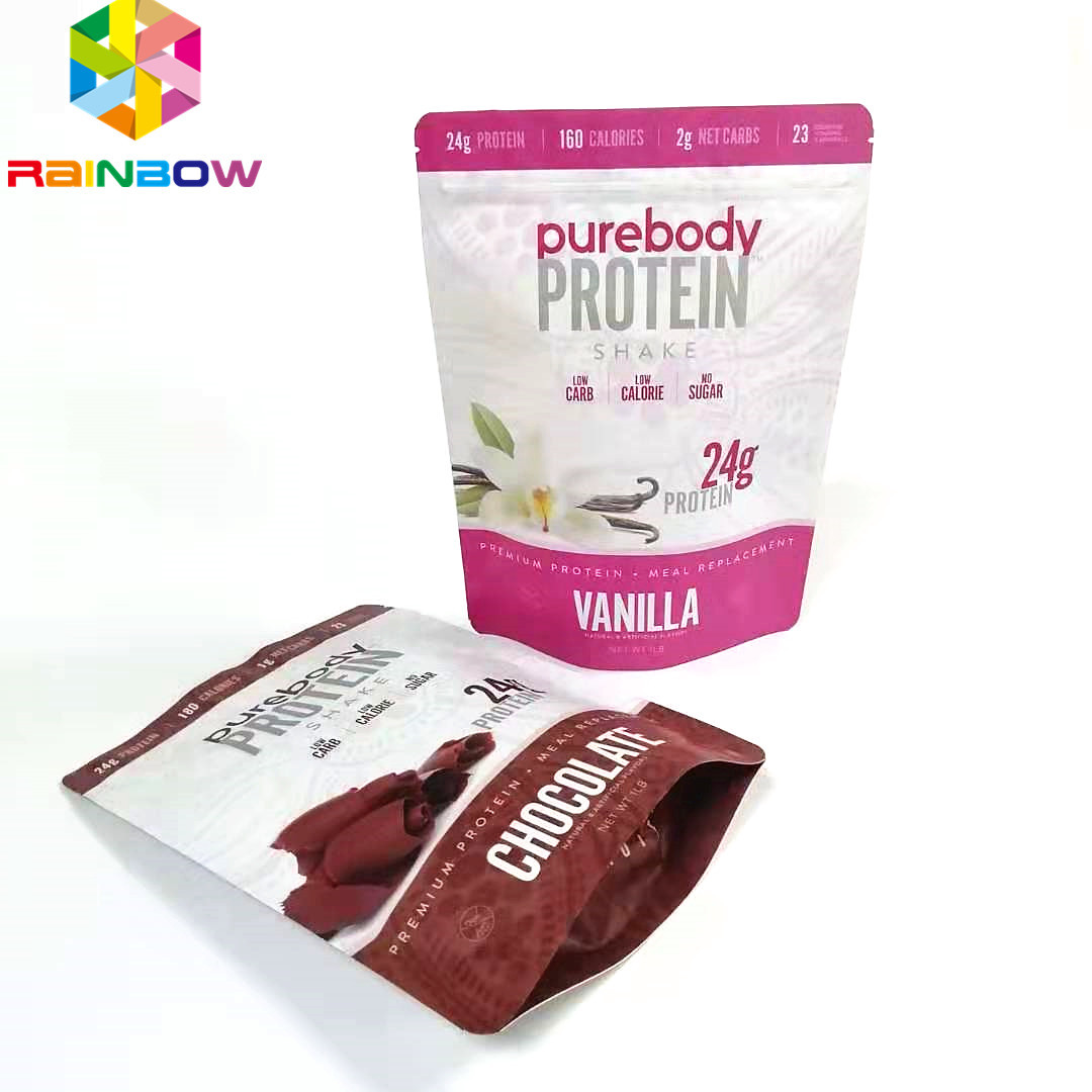 کیسه ایستاده قابل استفاده مجدد با کیسه های چاپ شده کیسه ای زیپ دار بسته بندی ذخیره سازی مواد غذایی ziplock