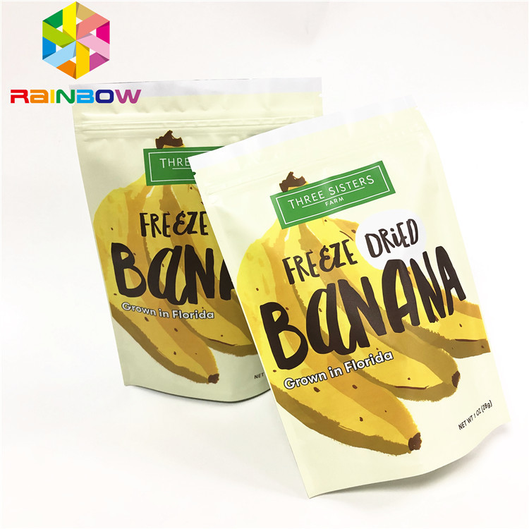 کیسه های ایستاده فویل چند لایه با کیسه های زیپلاک چاپ سفارشی برای کیسه های بسته بندی سفارشی میان وعده / بدن