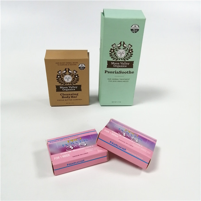 جعبه های کاغذی سفارشی چاپ شده بسته بندی جعبه های هدیه جعبه های صابونی با روکش UV