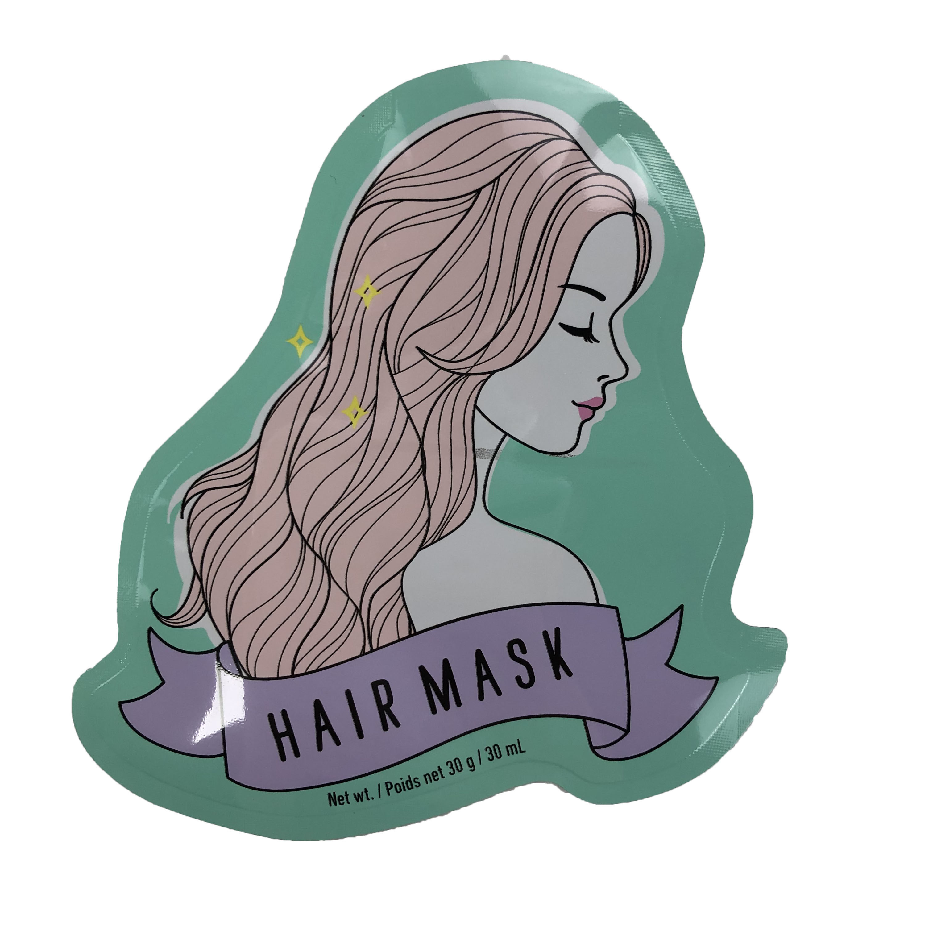 کیسه های بسته بندی تخت کیسه های نامنظم برای کیسه های پلاستیکی چاپ دیجیتال ماسک موی آب نبات