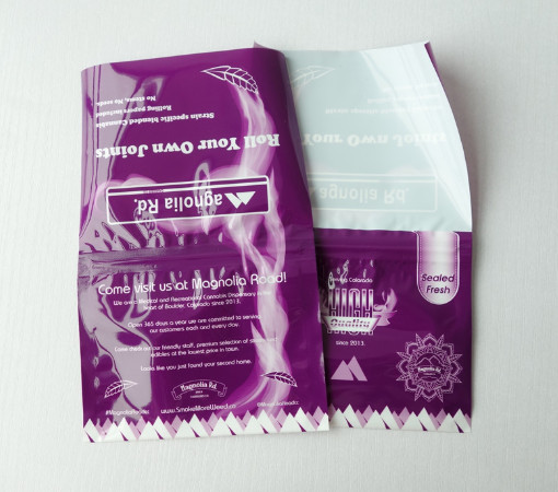 نمونه کیسه توتون نورد Preroll رایگان با کیسه 50 گرم توتون و تنباکو با زیپ