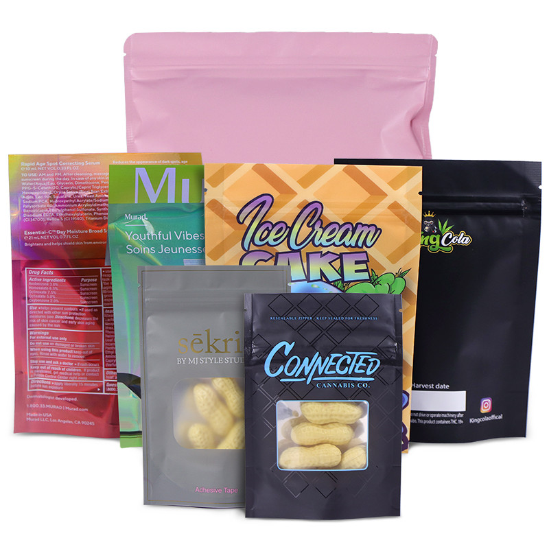 قفل زیپ فویل آلومینیومی کیسه Mylar مهر و موم CMYK MOPP