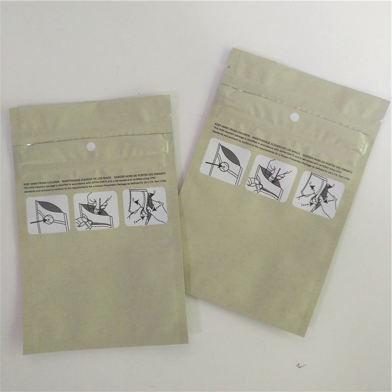 چاپ سفارشی 3.5 گرم کاغذ کاغذ کرافت پلاستیکی Mylar Ziplock کیسه محافظ کودک مقاوم در برابر کیسه های بسته بندی علف های هرز