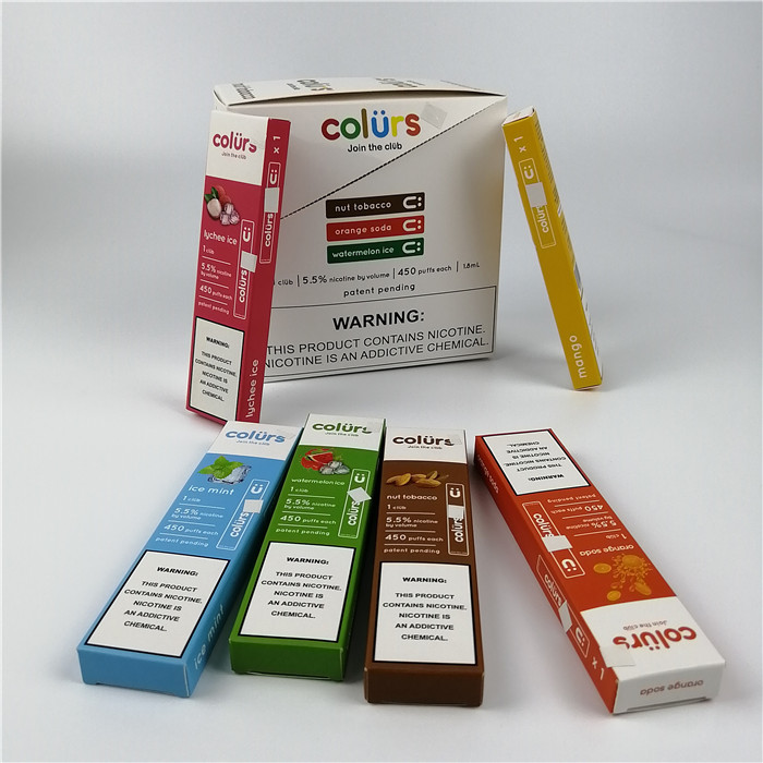 Vape Pens Cmyk Hologram کارت تاول کارتن جعبه مهر زنی داغ