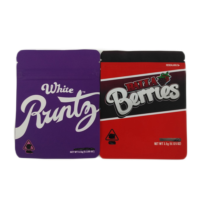 کیسه بسته بندی کلوچه های قابل بازیافت بسته بندی حشیش چاپ شده زیپ سفارشی / کیسه بسته بندی بذر حشیش ضد بو