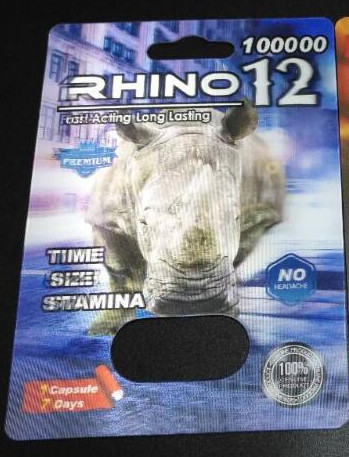 کارت بسته بندی قرص سه بعدی CMYK Rhino 69 قابل بازیافت