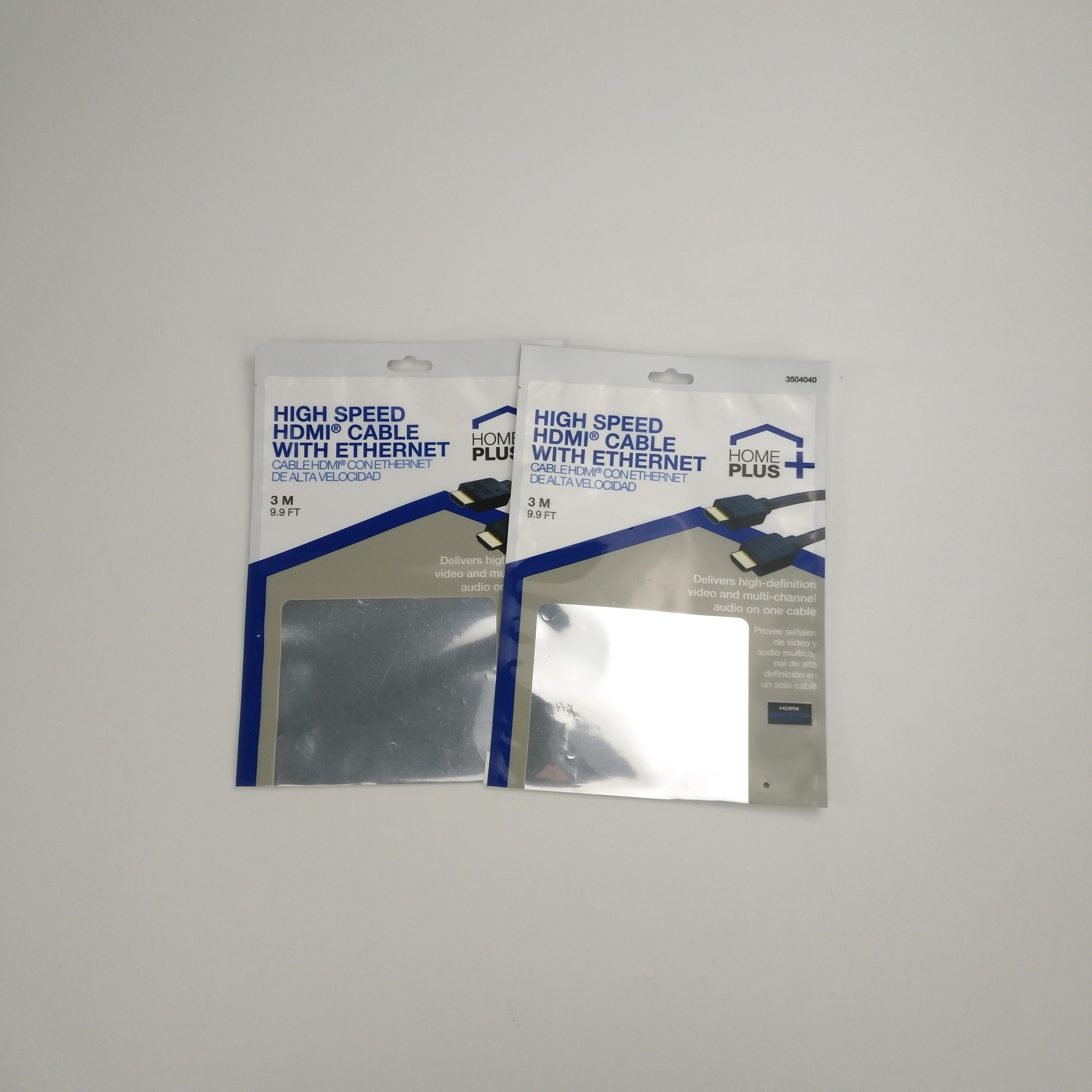 سه طرفه مهر و موم شده کابل USB کیسه های بسته بندی کیسه های پلاستیکی بسته بندی هدفون بی سیم با زیپ