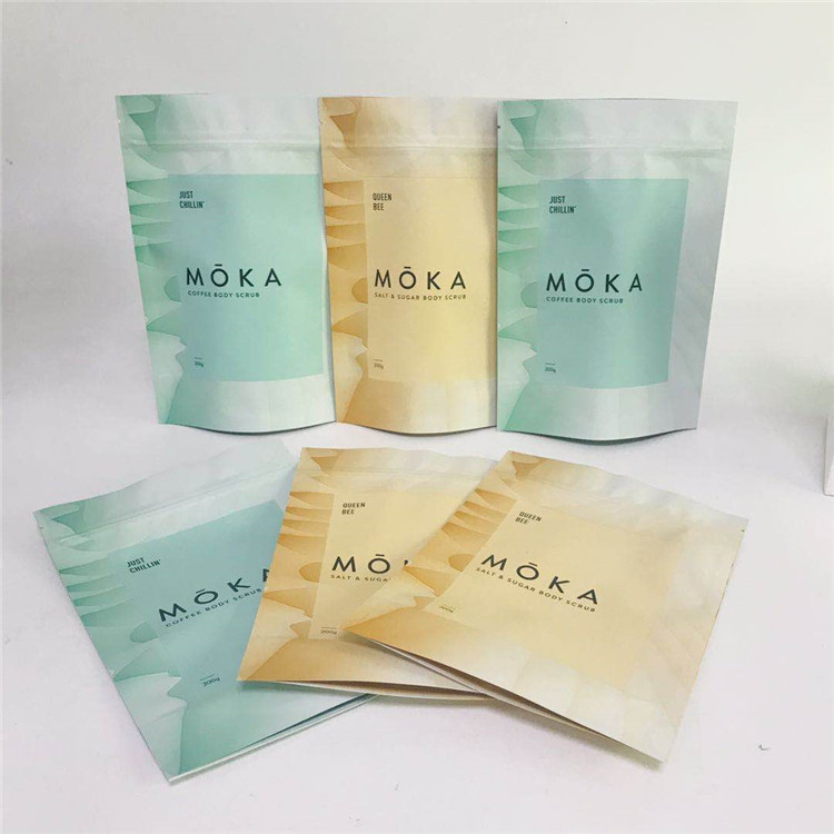 کیف های بسته بندی بوی ضد چاپ دیجیتال کیسه های فویل آلومینیومی مات با زیپ