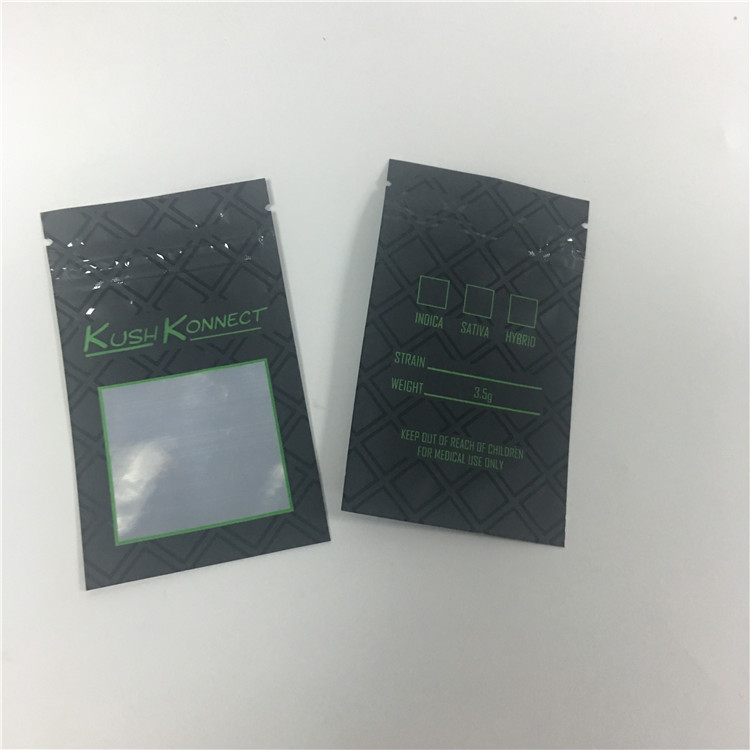 چاپ ماورا بنفش KUSH PE از باز کردن کیسه های توتون و تنباکو با پنجره توسط کودکان جلوگیری کنید