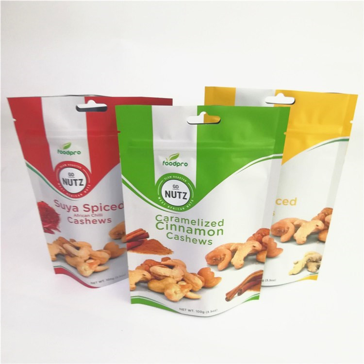 کیف های ایستاده سفارشی پذیرفته شده فویل آلومینیوم مات با زیپ