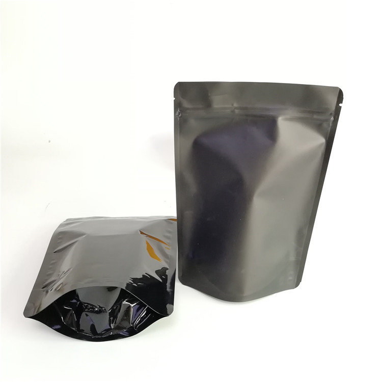 کیسه های ایستاده سفارشی پذیرفته شده فویل آلومینیومی مات یا براق با زیپ