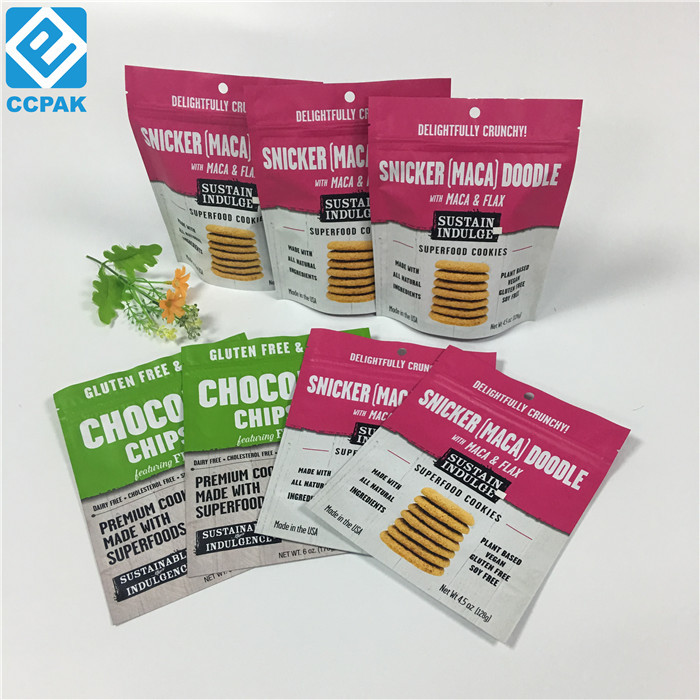 کیسه های کیسه غذایی قابل بازجویی با کیسه های Zip Lock Pakcgaing برای میوه های خشک آجیل