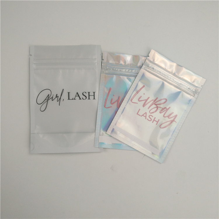 سفارشی بوی ضد عطر لوازم آرایشی پلاستیکی Ziplock مهر و موم مژه بسته بندی Lipgloss کیسه Mylar