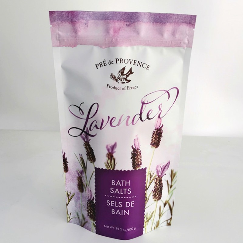 کیسه های بسته بندی نمکی حمام چاپ دیجیتال رایگان کیسه اسکراب بدن قهوه 200 گرم