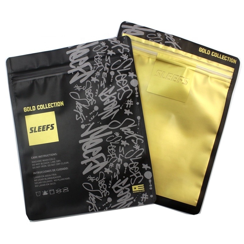 آرم تبلیغاتی چاپ زیپ تی شرت زیپ قفل بسته بندی شفاف OPP کیف پوشاک